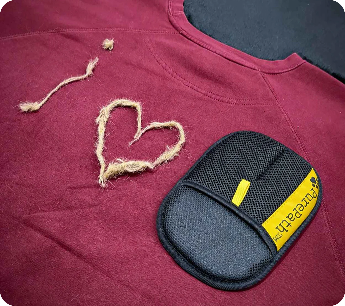 PurePath glove on a shirt